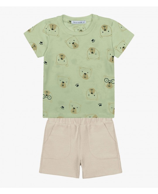 Conjunto Bebê Camiseta Estampa Ursinho - Trick Nick