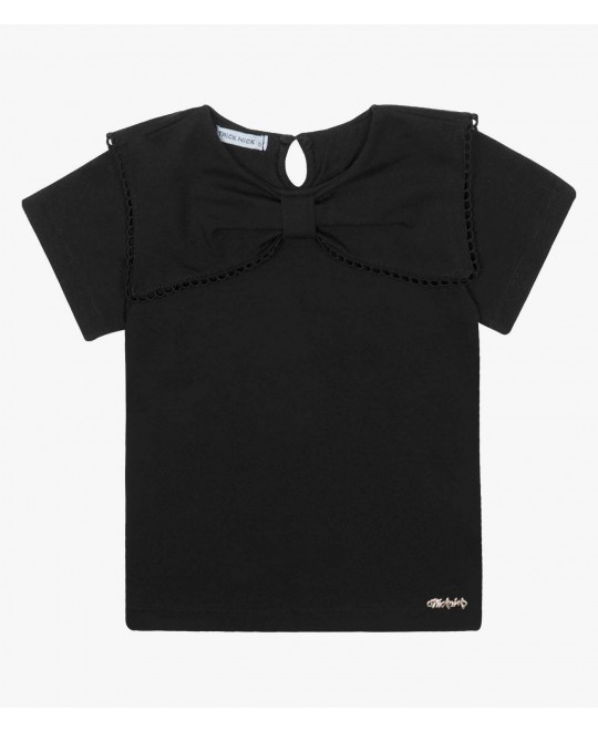Blusa Menina Gola Formato de Laço - Trick Nick