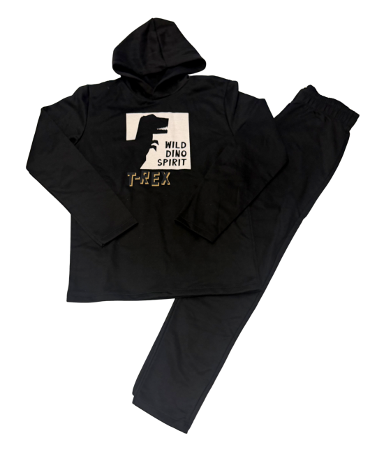 Conjunto Infantil Masculino  Preto Wild Dino Spirit  Rovitex