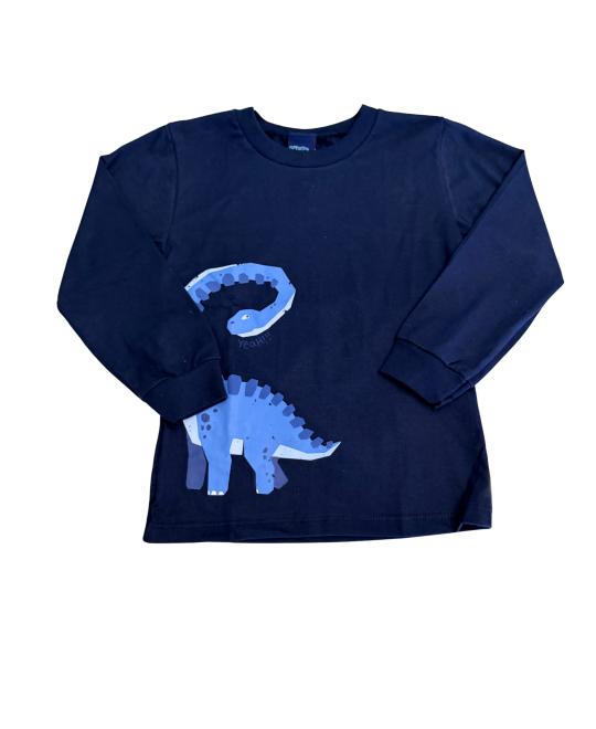 Camiseta Primeiros Passos Manga Longa Dino Yeah!! - Kiko Kika