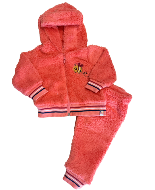 Conjunto Bebê Menina Inverno em Pelucia Elian