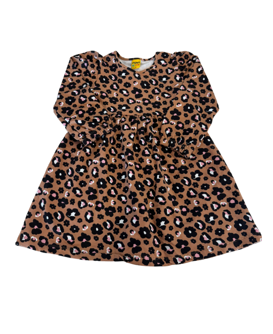 Vestido Infantil Molecotton com Estampa Animal - Rovitex