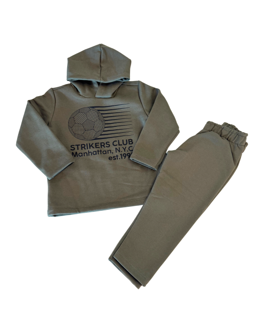 Conjunto Bebê Menino Capuz Strikers Clube - Rovitex