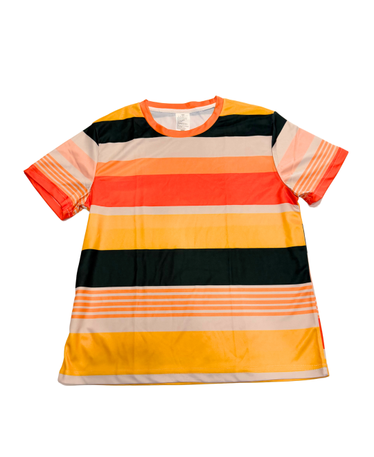 Camiseta Infantil Juvenil Listrada  Manga Curta - Albarella