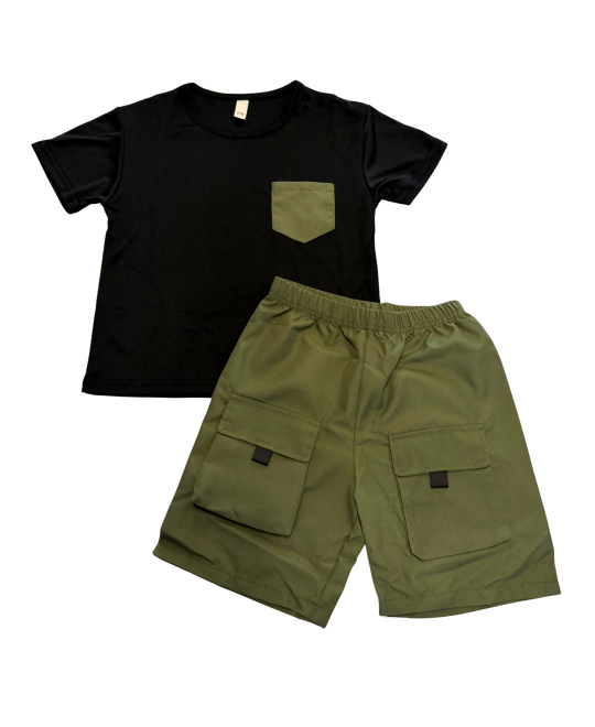 Conjunto Infantil Masculino Gola Polo com Bolso - Albarella