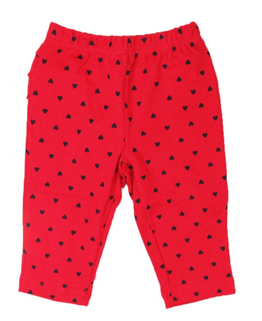Calça para Bebê Corações com Babados - Piu Blu