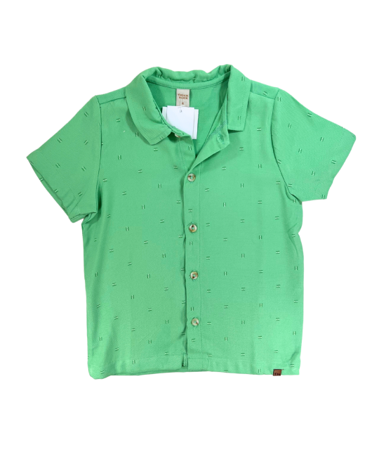 Camisa Infantil Masculina em Pique Verde - Trick Nick