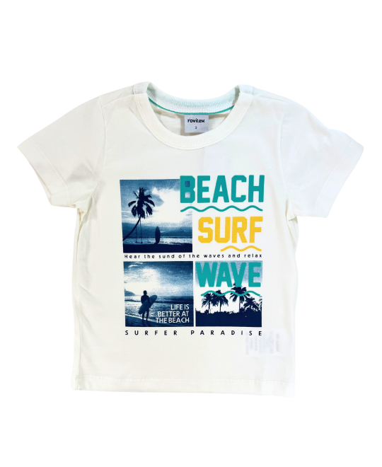Camiseta Infantil Beach Surf - Rovitex