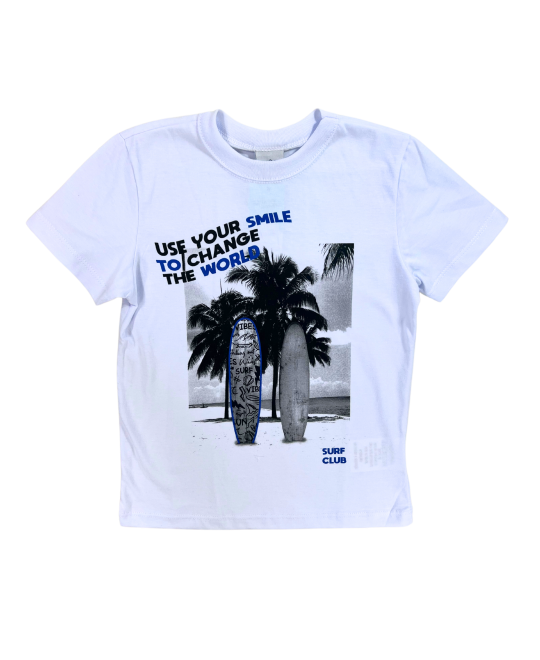 Camiseta Infantil Masculina Surf Club - Rovitex
