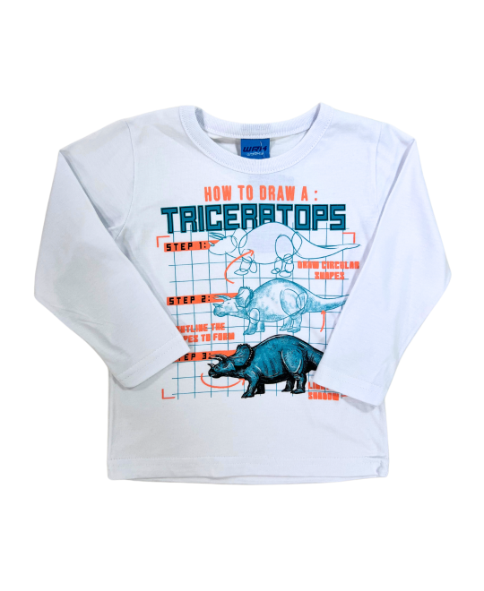 Camiseta Infantil Triceratops - WRK
