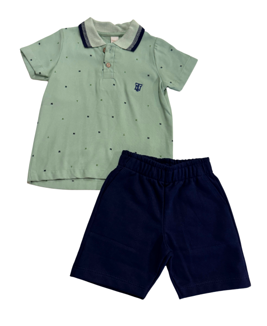 Conjunto Polo Verde Charme e conforto para os primeiros passos - Trick Nick