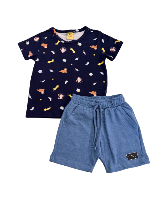 Conjunto Infantil Fundo do Mar Conforto e estilo para os primeiros passos - Rovitex