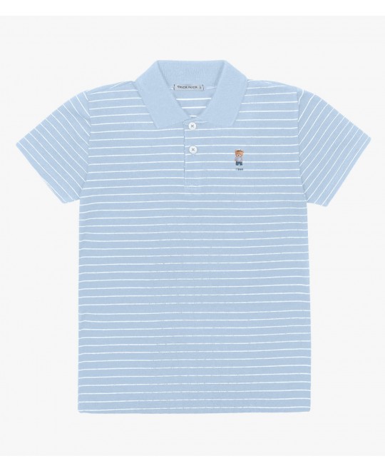 Camisa Gola Polo Bebê  Ursinho Marinheiro - Trick Nick