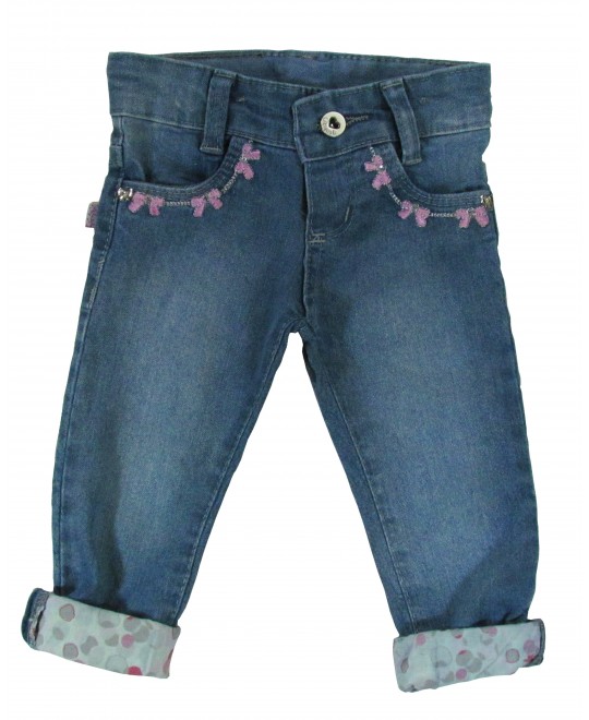 Calça Jeans para Bebê Laís - Akiyoshi