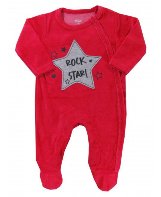 Macacão para Bebê em Plush Rock Star - TipTop