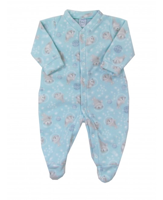 Macacão Comprido Bebê Soft Foquinha - Piu Blu