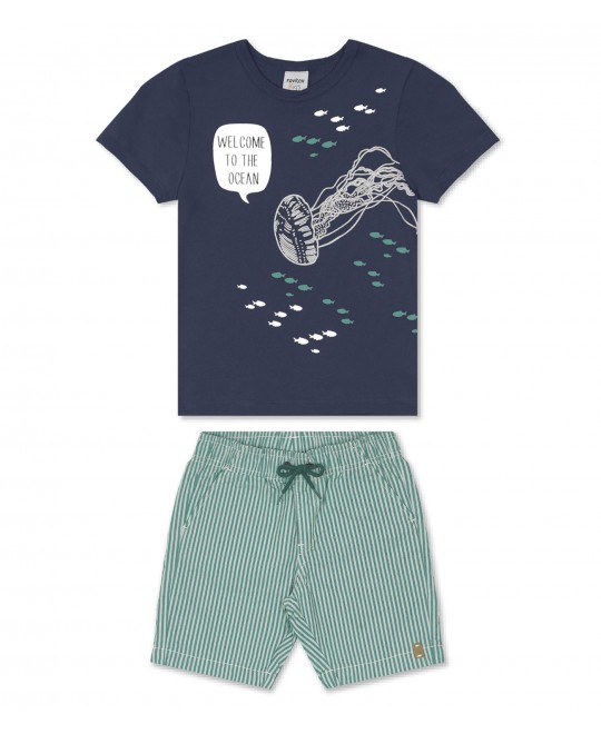 Conjunto Infantil Welcome to the Ocean - Rovitex