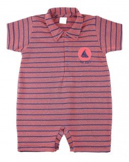 Macacão Bebê Masculino Polo Barco - Ano Zero