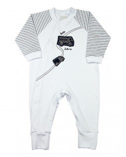 Macacão Bebê Masculino Caminhões - Ano Zero