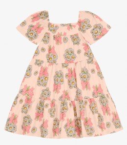 Vestido em Popeline Arranjo de Margaridas - Trick Nick