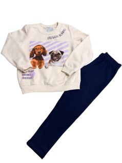 Conjunto infantil Feminino Best Furry Friends Forever Malwee