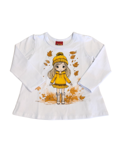 Blusa Primeiros Passos Manga Longa Outono- Kyly