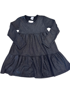 Vestido Infantil Manga Longa em Lurex - Rovitex
