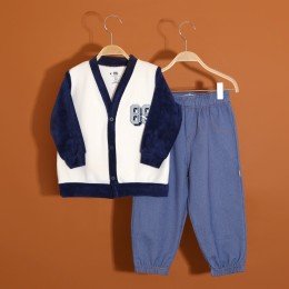 Conjunto Infantil Menino com Jaqueta em Cotelê - Keko Baby