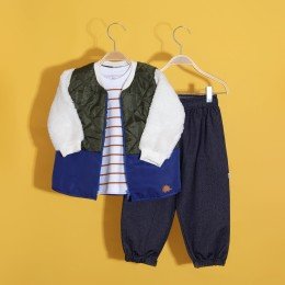 Conjunto Menino Três Peças com Jaqueta - Keko Baby