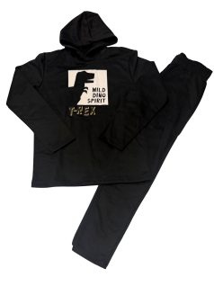 Conjunto Infantil Masculino  Preto Wild Dino Spirit  Rovitex