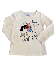 Blusa Primeiros Passos Manga Longa Unicórnio- Malwee