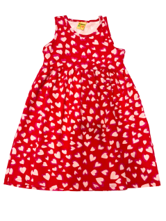 Vestido Corações com Cava Nadadora - Rovitex