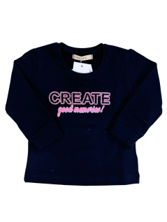 Blusa Bebê Create Good Memories Preto - Trick Nick