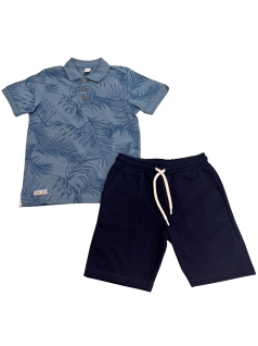 Conjunto Infantil  Polo Folhagem - Trick Nick