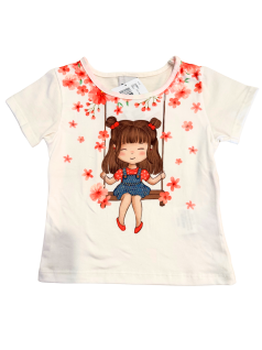 Blusa Primeiros Passos Menina no Balanço – Encanto e Brilho para as Pequenas - Rovitex