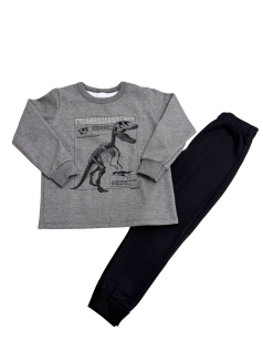 Conjunto Infantil Masculino Tyrannosaurus Rex em Moletom Felpado - Malwee