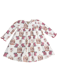 Vestido Manga Longa  Infantil Carrossel  Milon