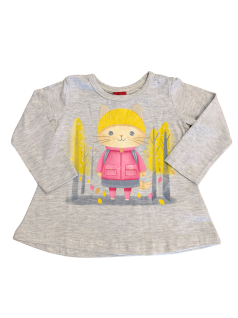 Blusa Primeiros Passos Manga Longa Orelhinhas Interativas - Kyly