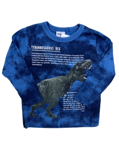 Camiseta Bebê Manga Longa Tyrannosaurus Rex - Rovitex