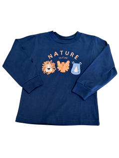 Camiseta Primeiros Passos Manga Longa Nature is Fun - Kiko Kika