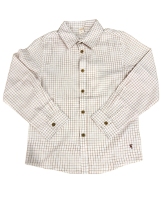 Camisa Infantil Manga Longa Quadriculada- Trick Nick