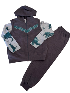Conjunto 3 peças com Colete Dino Explorer - Elian