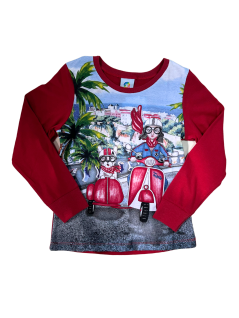 Blusa Infantil Manga Longa Scooter - Alenice