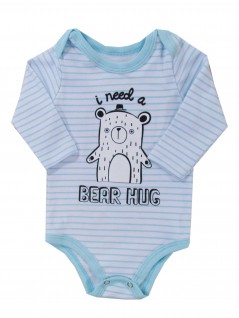 Body Bebê Manga Longa Bear Hug - Rovitex Baby