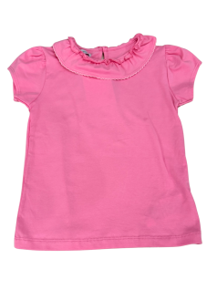 Blusa Infantil em Cotton Babado na Gola -  Trick Nick
