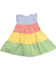 Vestido Infantil 3 Marias Colorido em Anarruga - Albarella