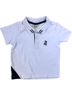 Camiseta Polo Infantil com Detalhe na Barra - Trick Nick