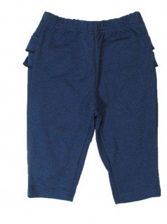 Calça para Bebê Marinho com Babados - Piu Blu