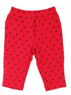 Calça para Bebê Corações com Babados - Piu Blu