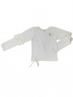 Blusa Infantil Manga Longa Pérolas - Dente D'Leão